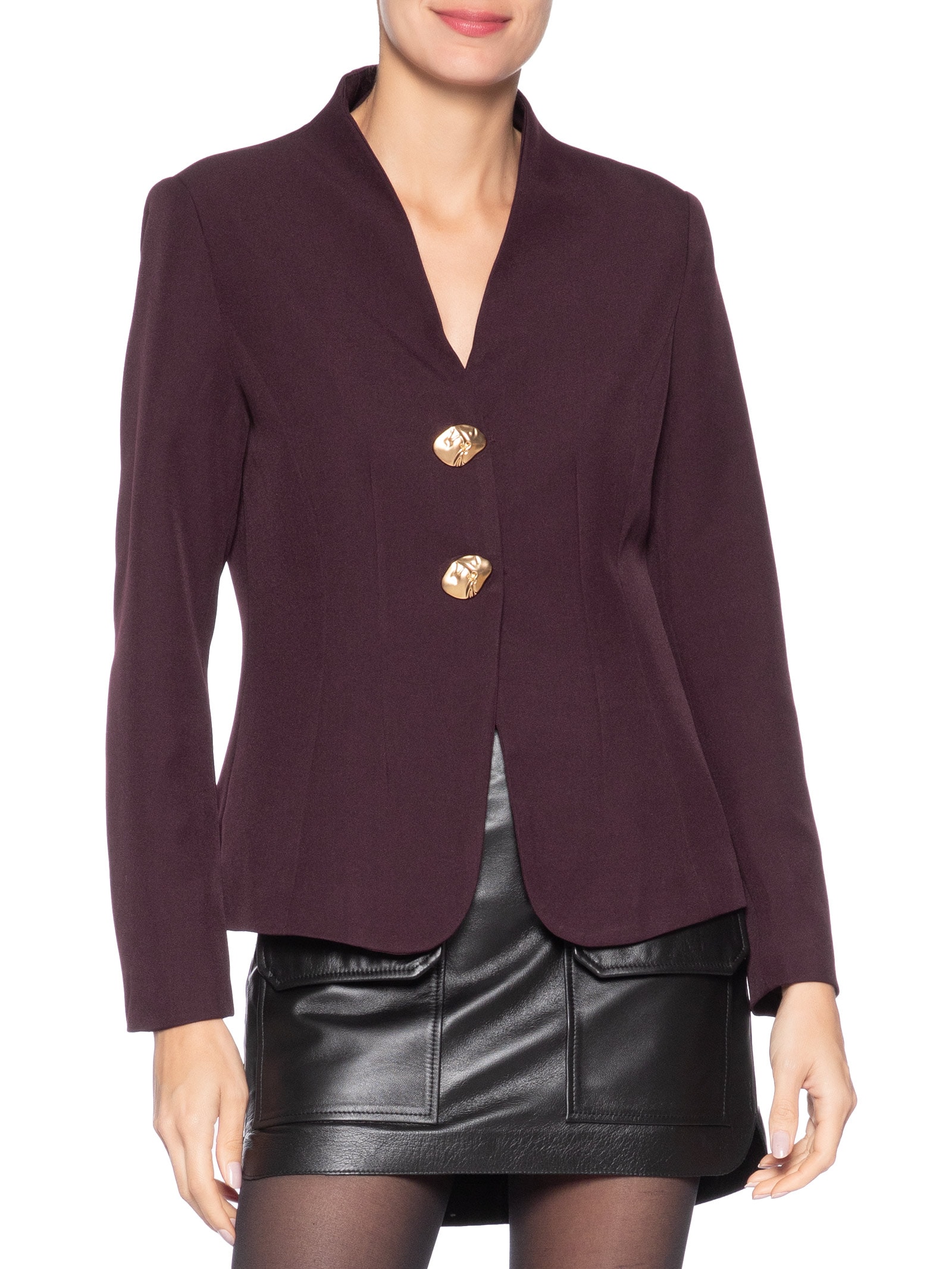 Blazer Feminino Acinturado Alfaiataria Vermelho '2Essential