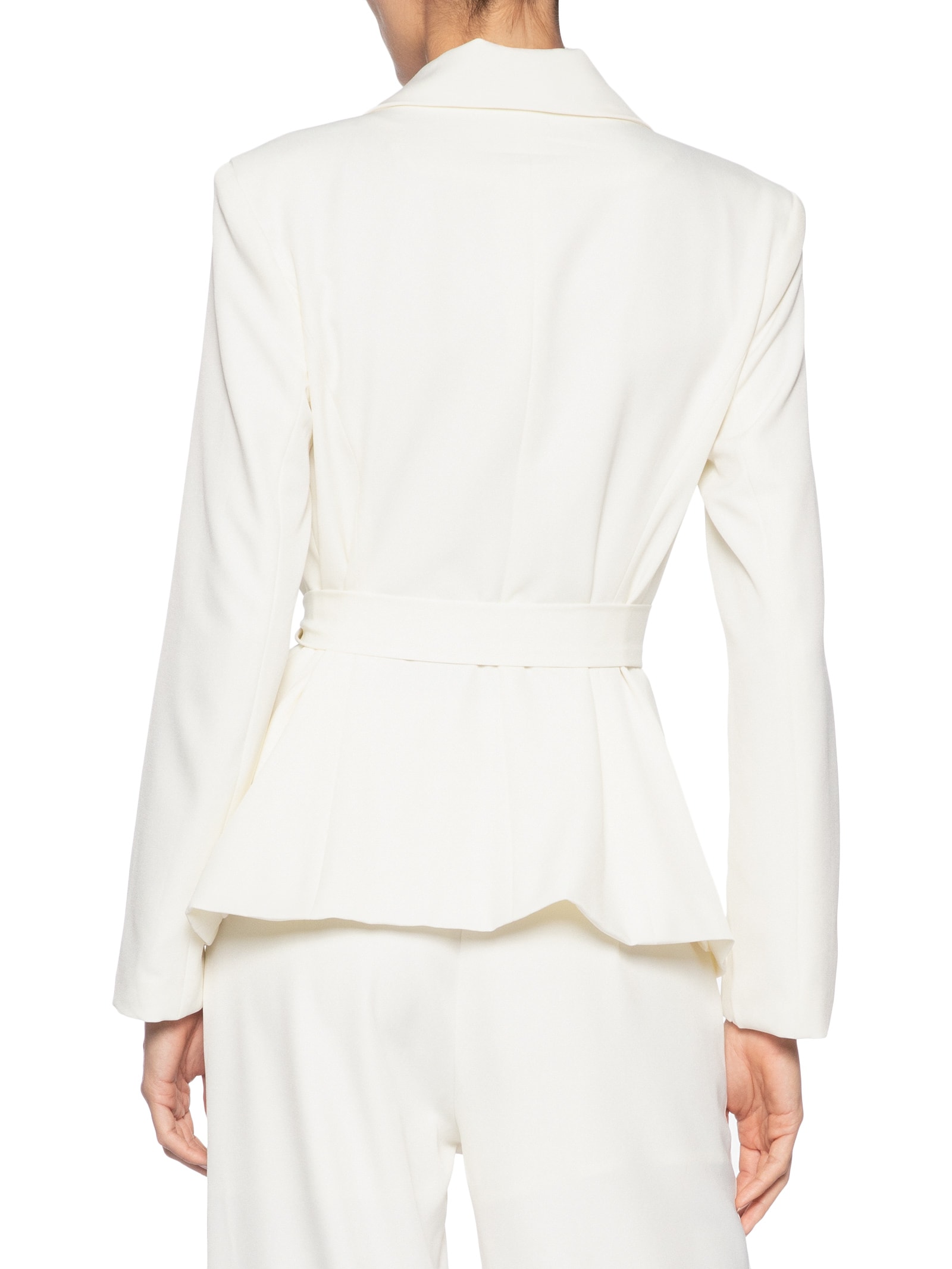 Blazer Feminino Acinturado com Faixa – Branco '2Essential