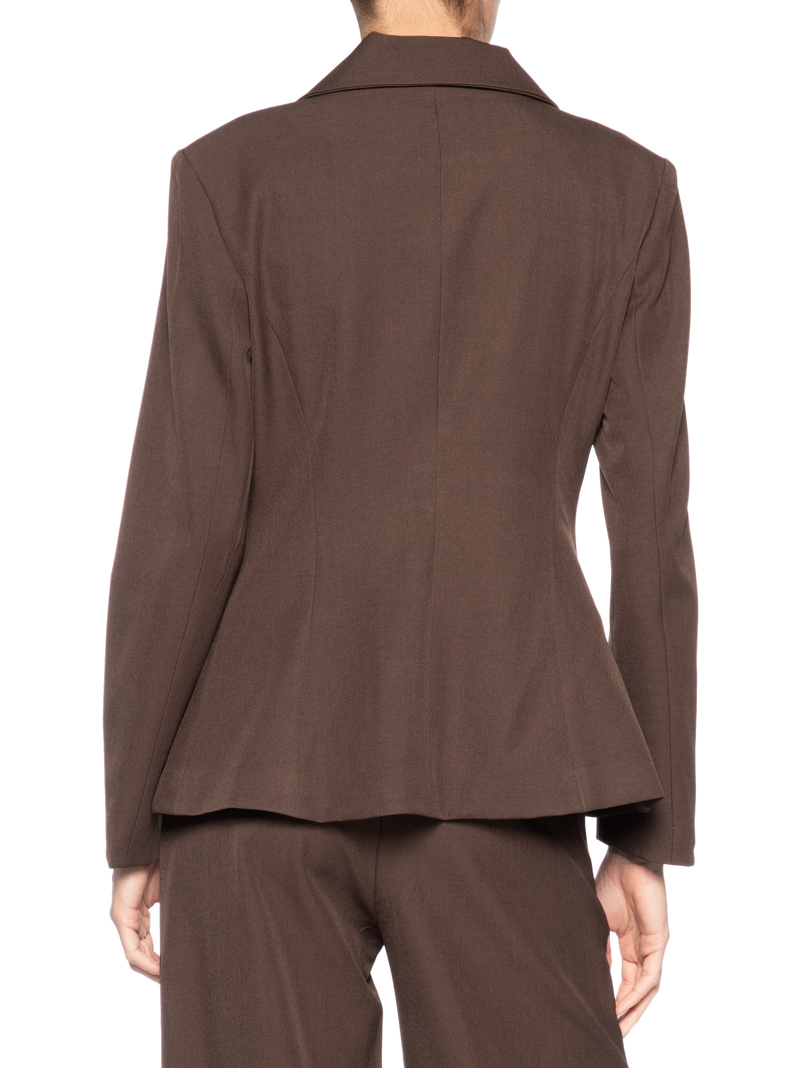 Blazer Feminino Acinturado com Faixa – Marrom '2Essential