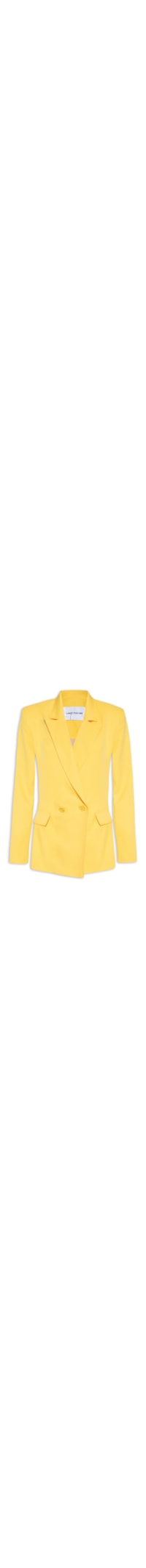 Blazer Feminino Ajustado Alfaiataria - Amarelo