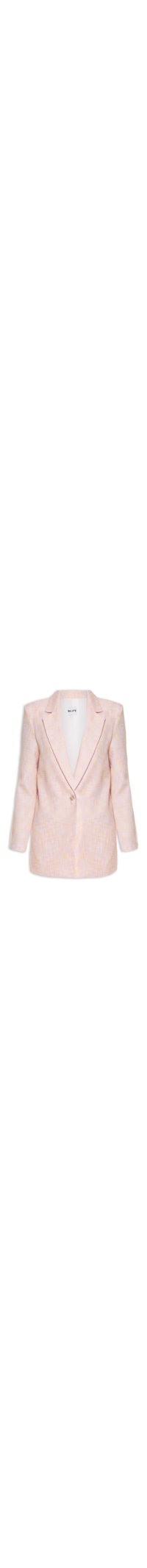 Blazer Feminino Alfaiataria Alongado - Rosa