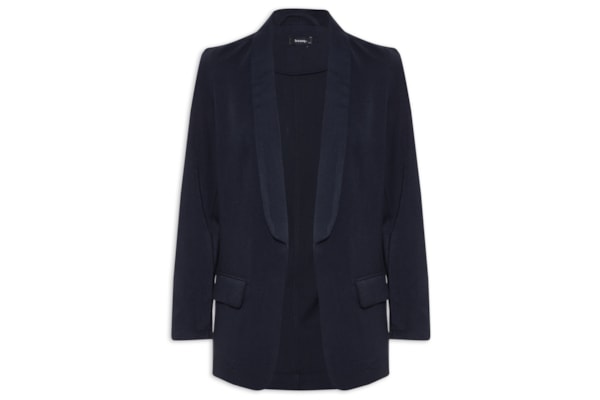 Blazer Feminino Alfaiataria Básico - Azul