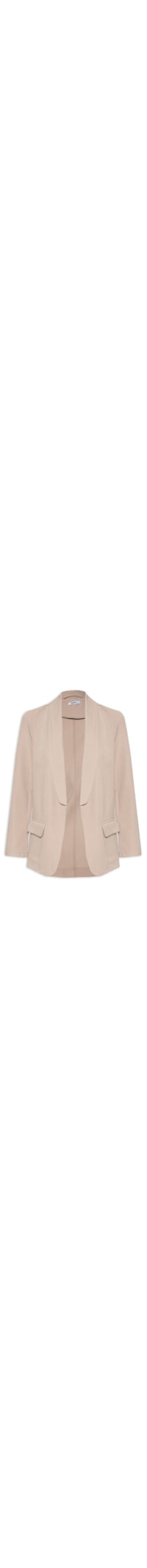 Blazer Feminino Alfaiataria Básico - Bege