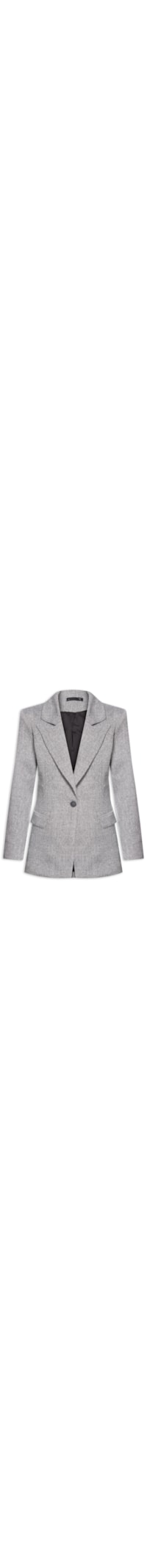 Blazer Feminino Alfaiataria - Cinza