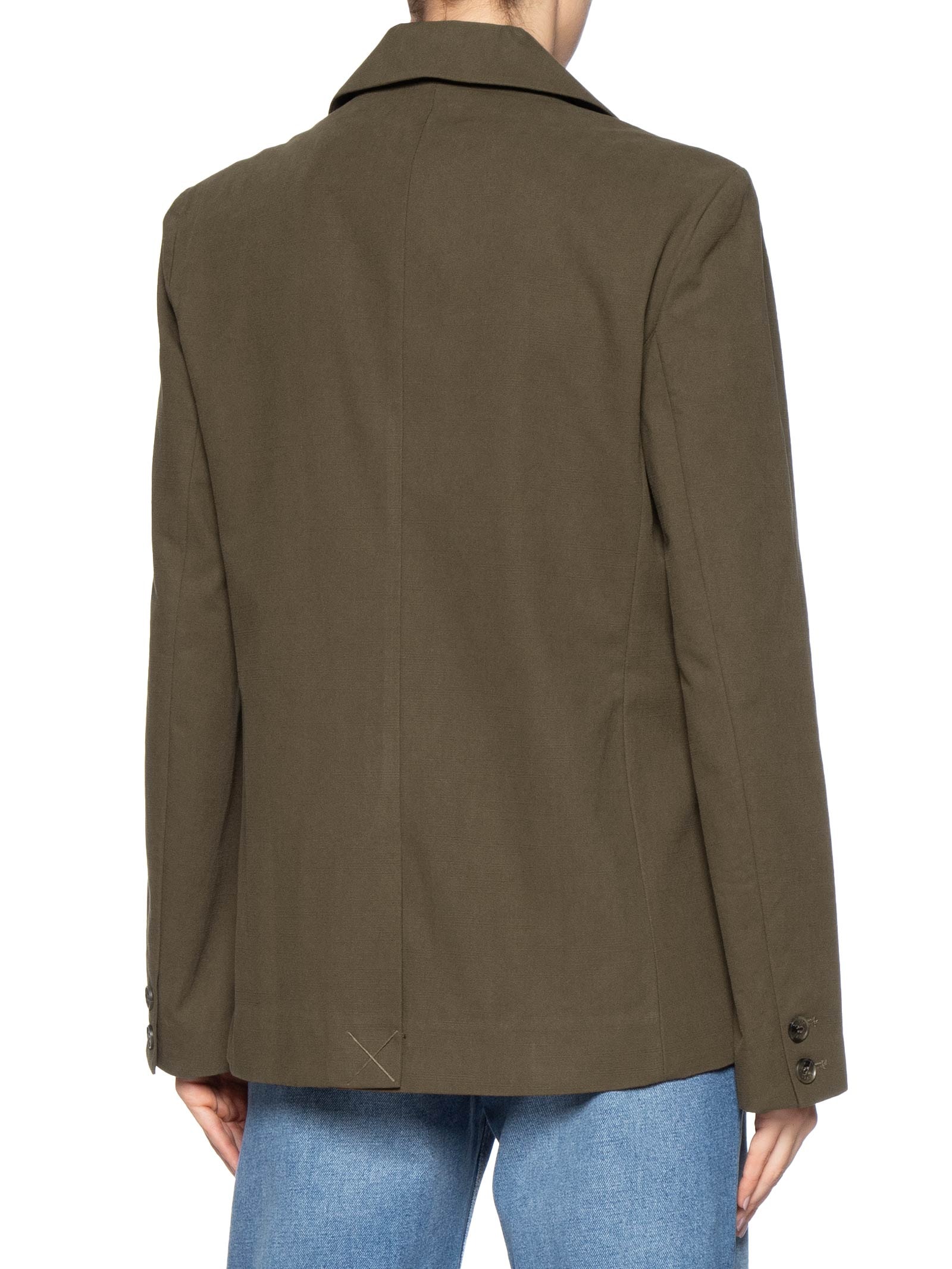 Blazer Feminino Alfaiataria Com Botões Marrom Animale Jeans