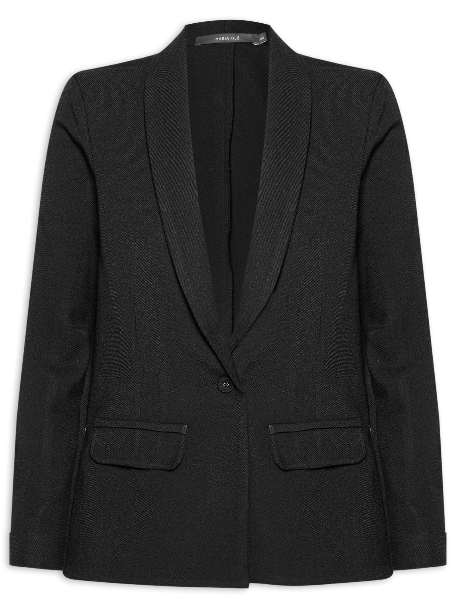 Blazer Feminino Alfaiataria Preto Maria Filó