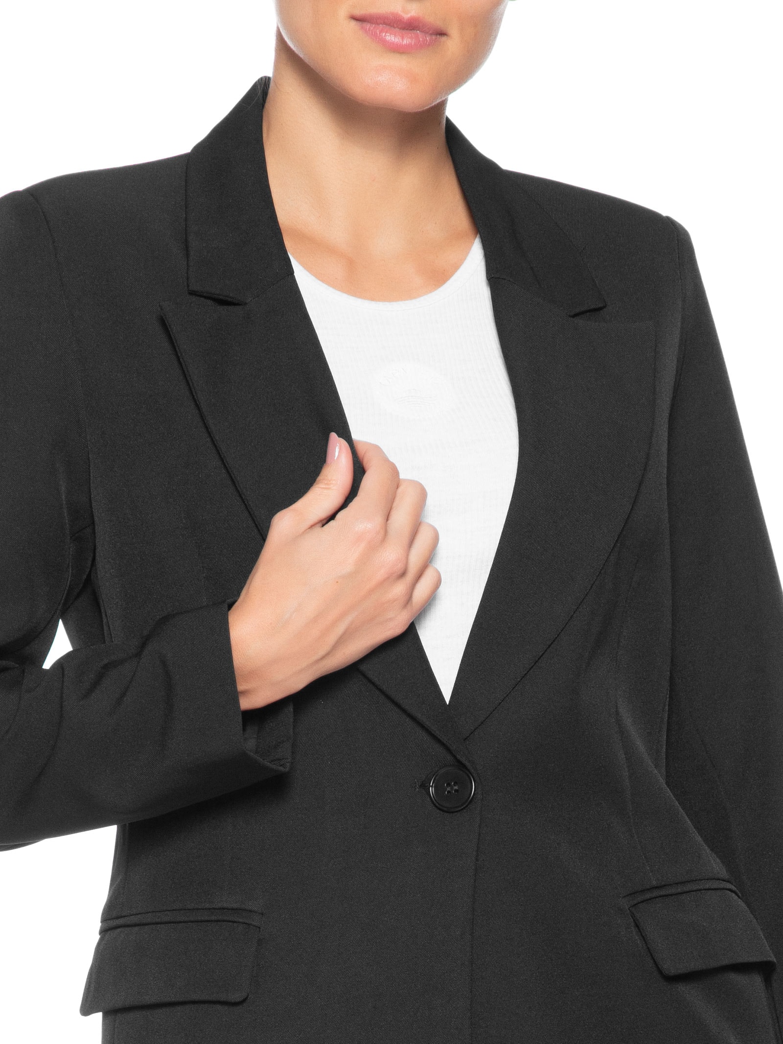 Blazer Feminino Alfaiataria – Preto Market 33