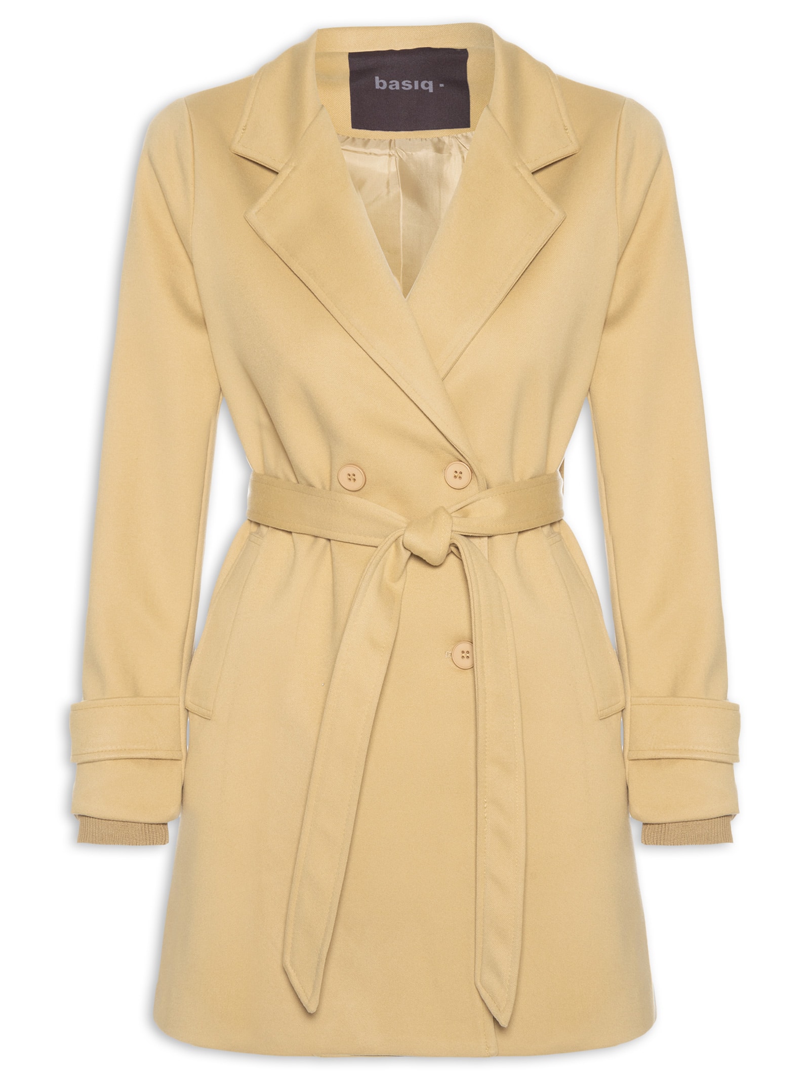 Blazer Feminino Alongado Bege Basiq