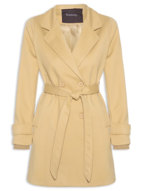 Blazer Feminino Alongado - Bege