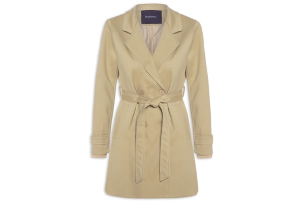 Blazer Feminino Alongado - Bege