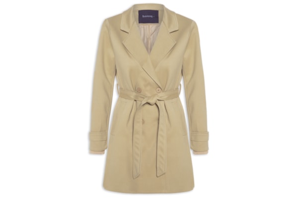 Blazer Feminino Alongado - Bege