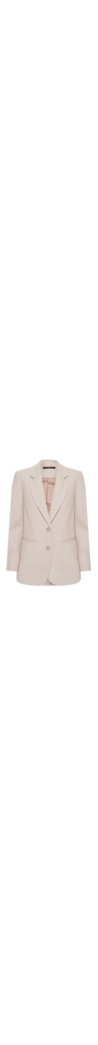Blazer Feminino Alongado Blended - Bege