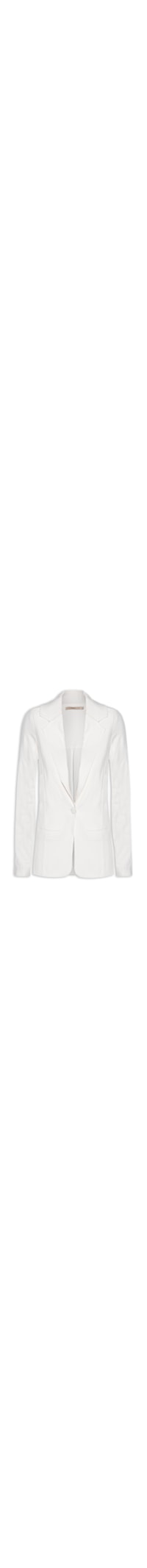 Blazer Feminino Alongado - Branco