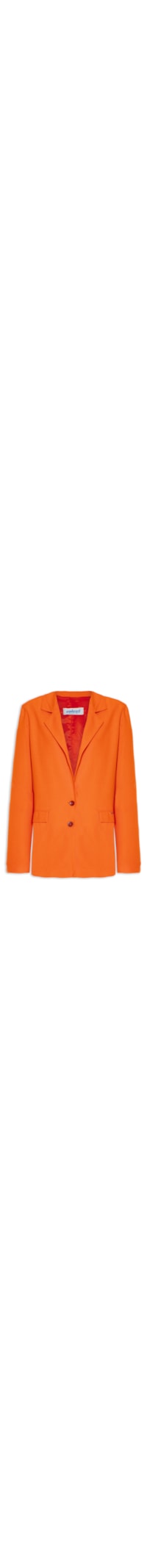 Blazer Feminino Alongado - Laranja