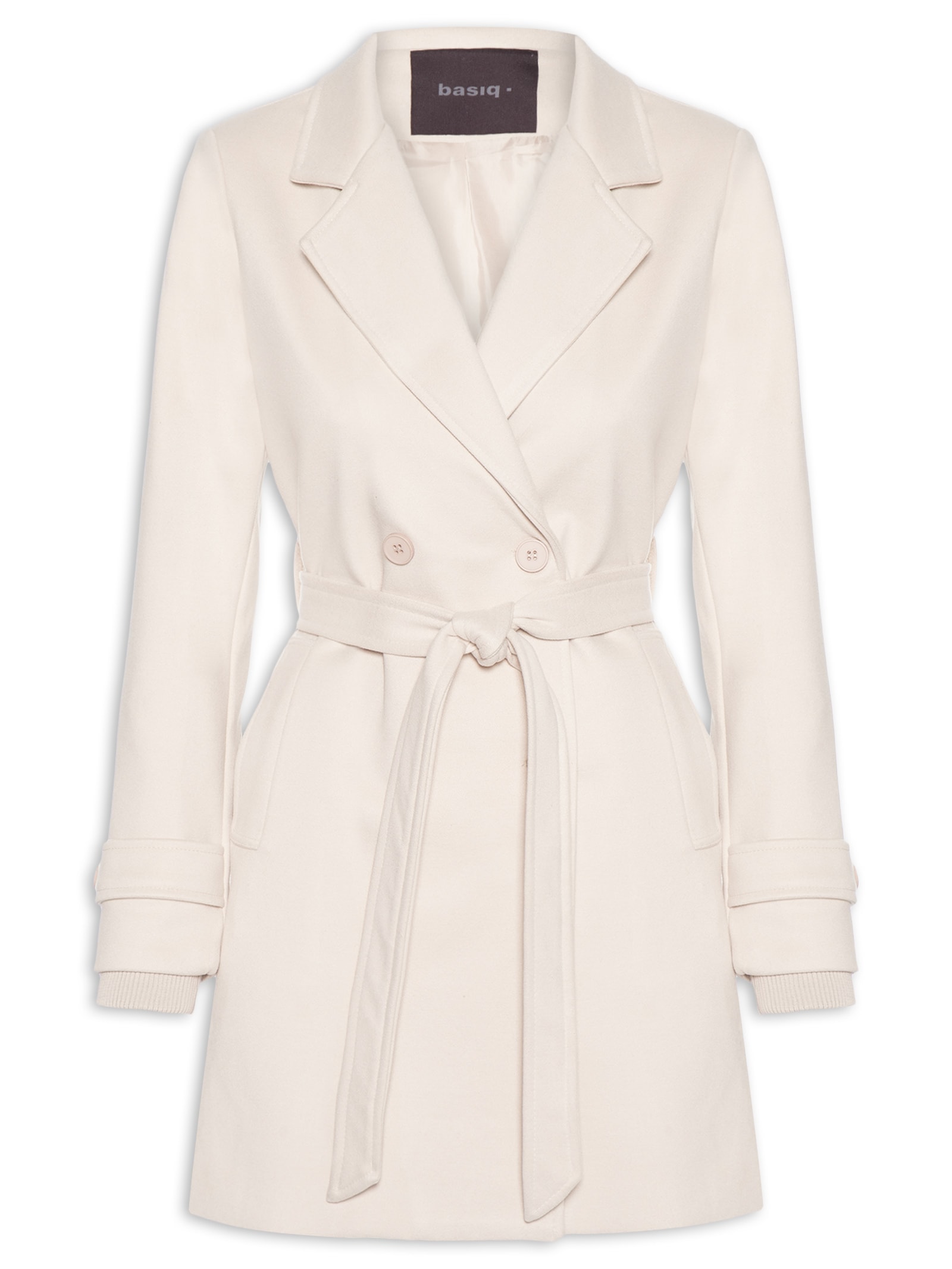 Blazer Feminino Alongado Off White Basiq