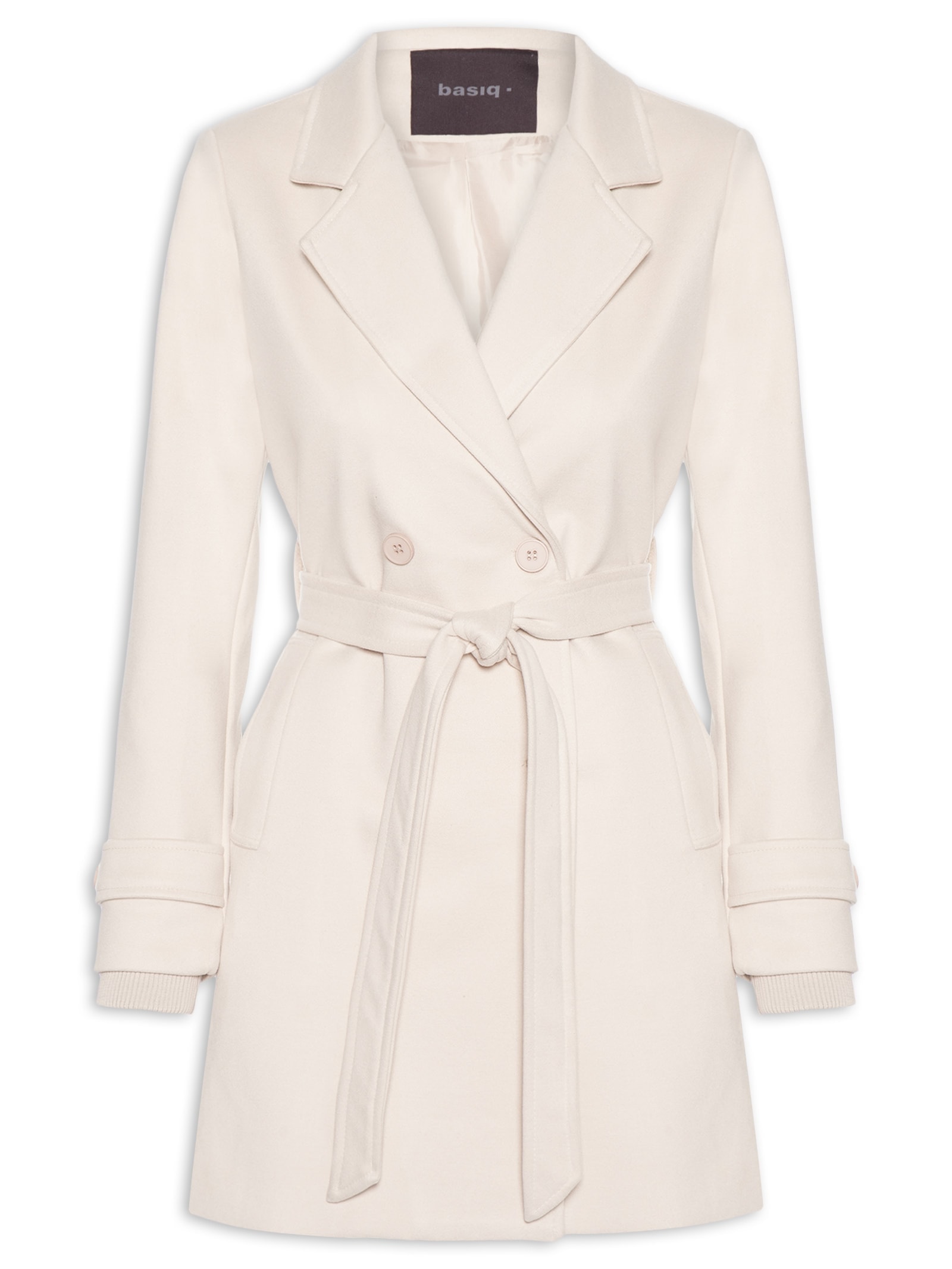 Blazer Feminino Alongado Off White Basiq