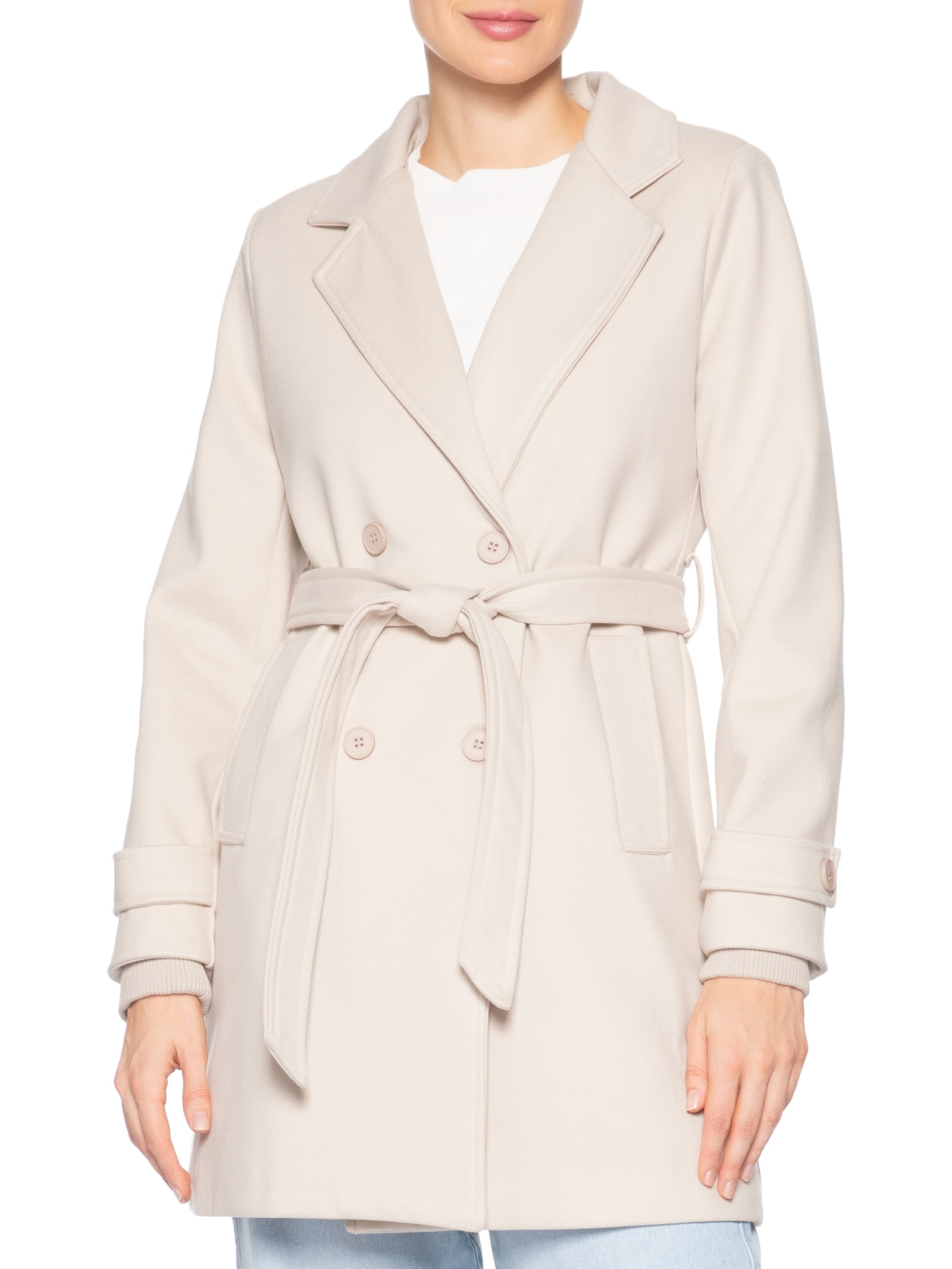 Blazer Feminino Alongado Off White Basiq