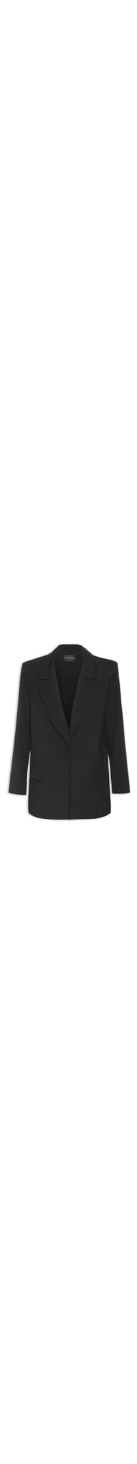 Blazer Feminino Alongado - Preto