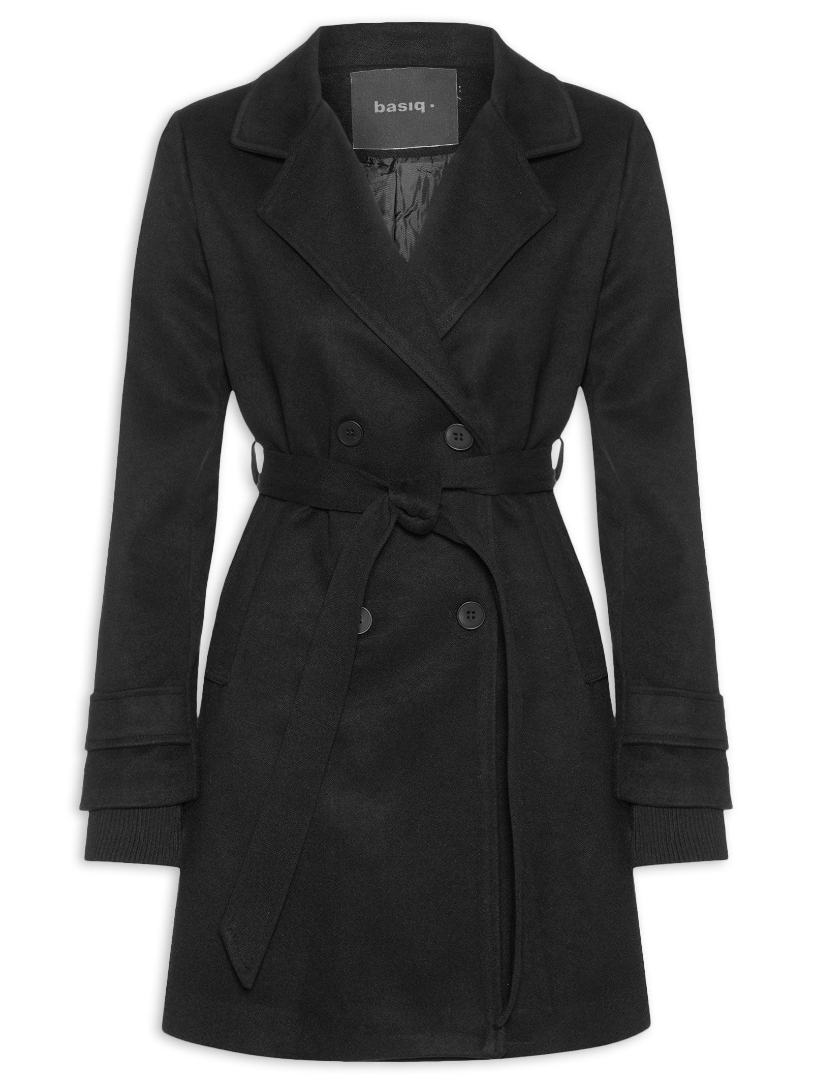 Blazer Feminino Alongado Preto Basiq