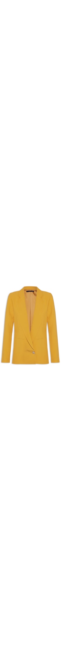Blazer Feminino Alongando Em Crepe - Amarelo