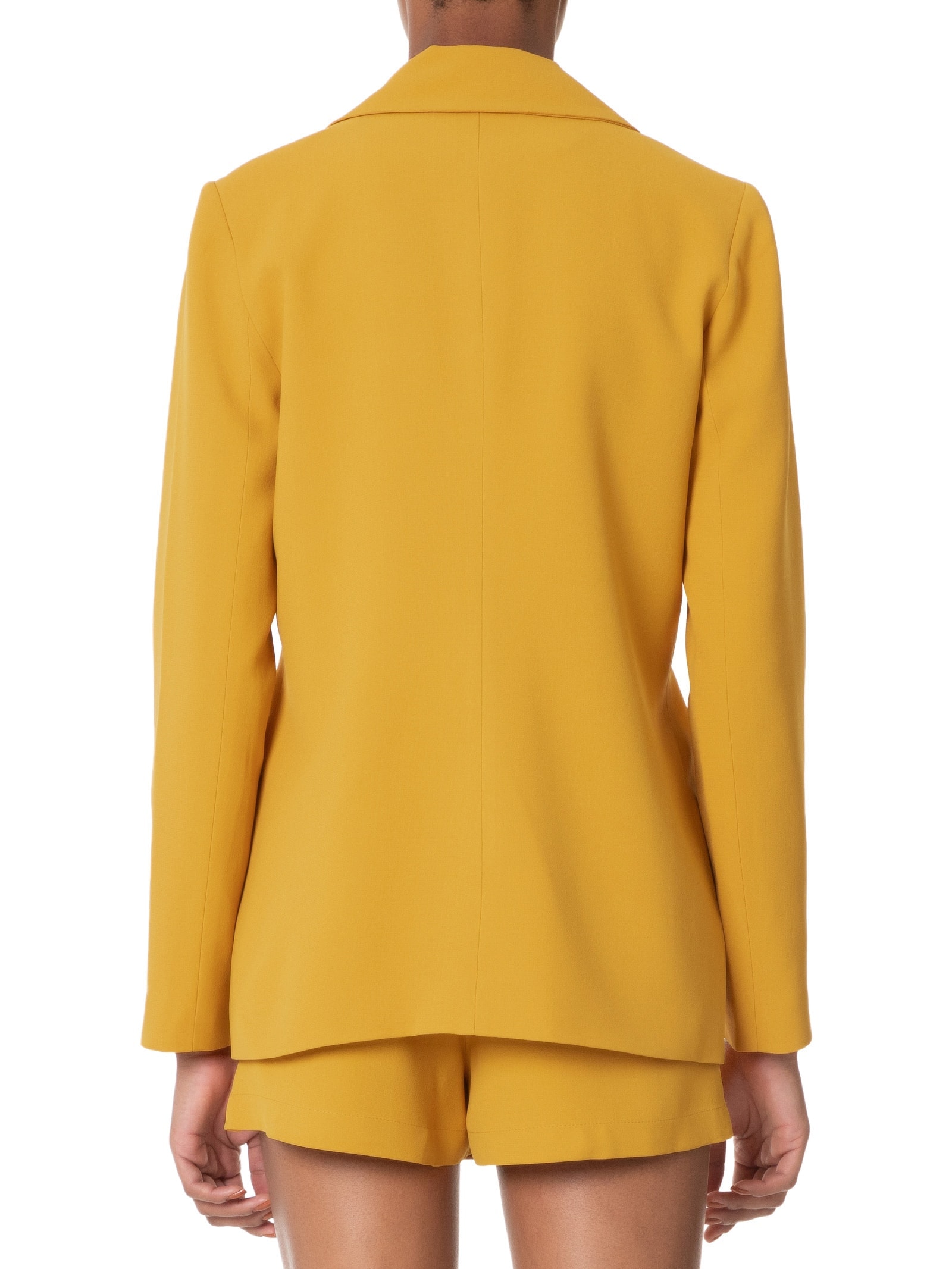 Blazer Feminino Alongando Em Crepe Amarelo '2Essential