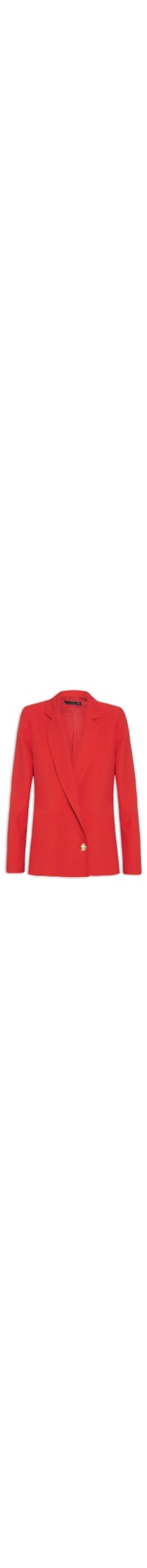 Blazer Feminino Alongando Em Crepe - Vermelho