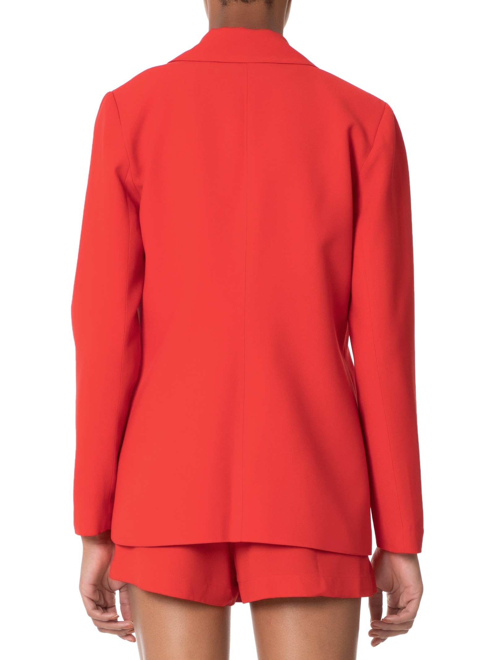 Blazer Feminino Alongando Em Crepe Vermelho '2Essential