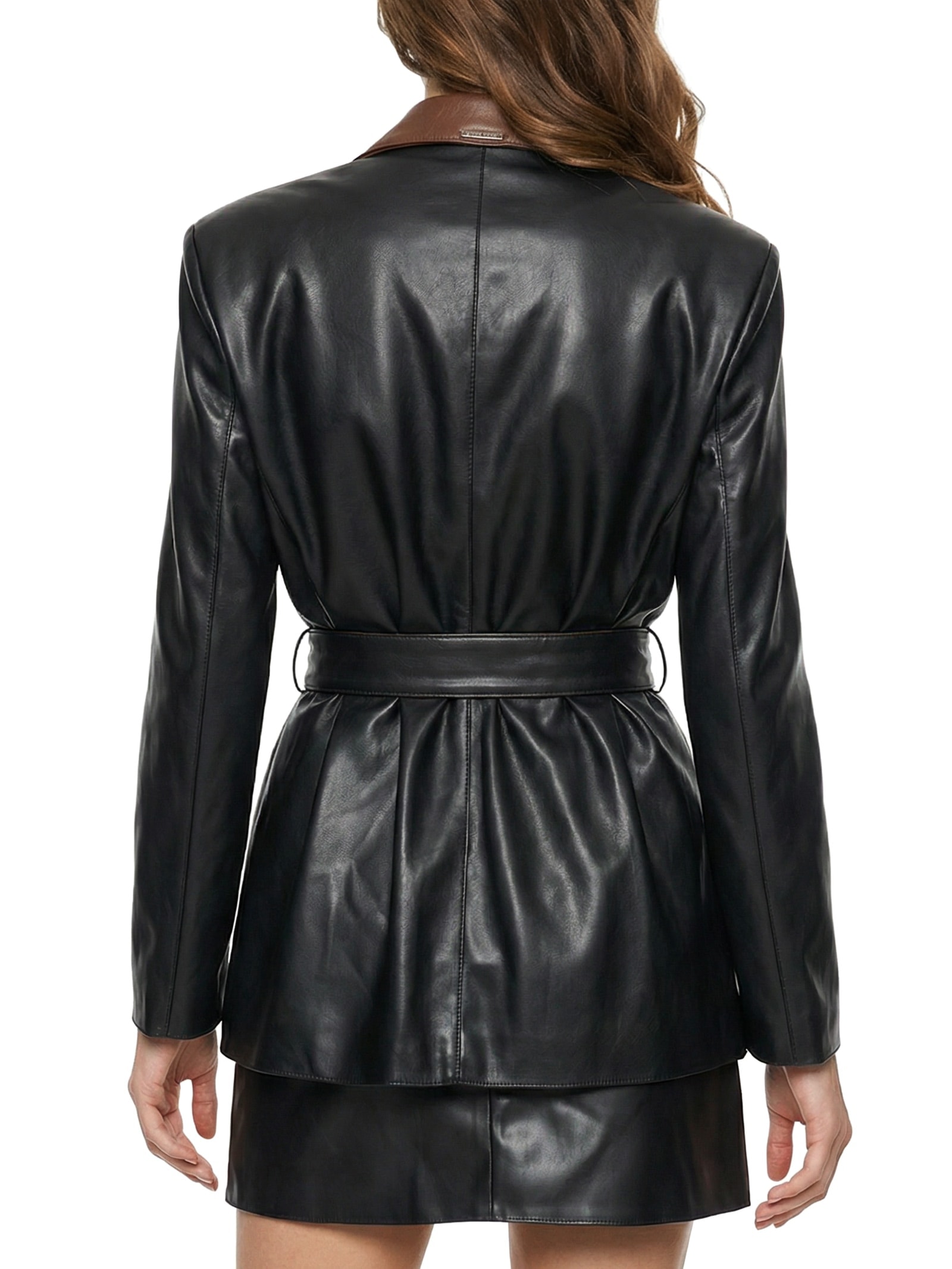 Blazer Feminino Amplo Bicolor Preto My Favorite