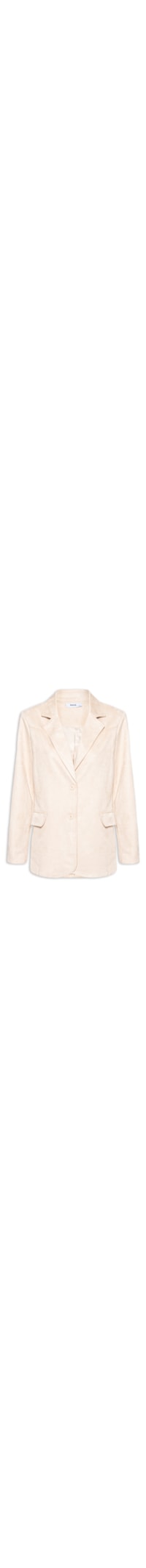 Blazer Feminino Aveludado - Bege