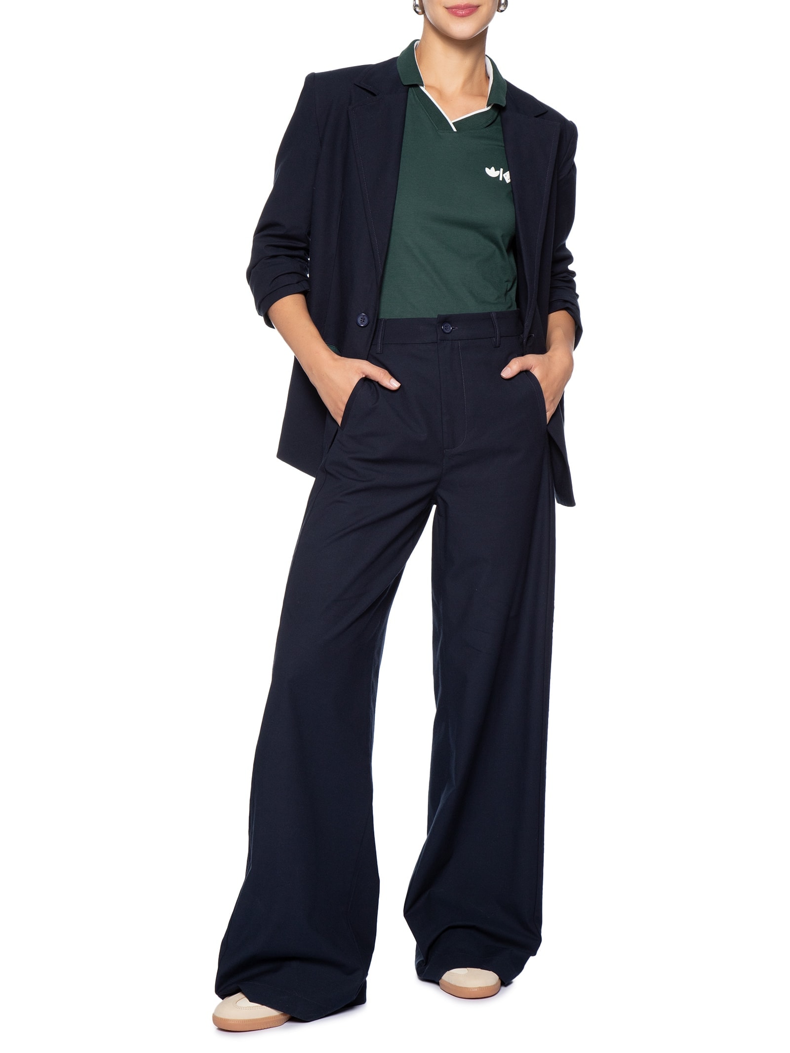 Blazer Feminino Azul Forum + Adidas