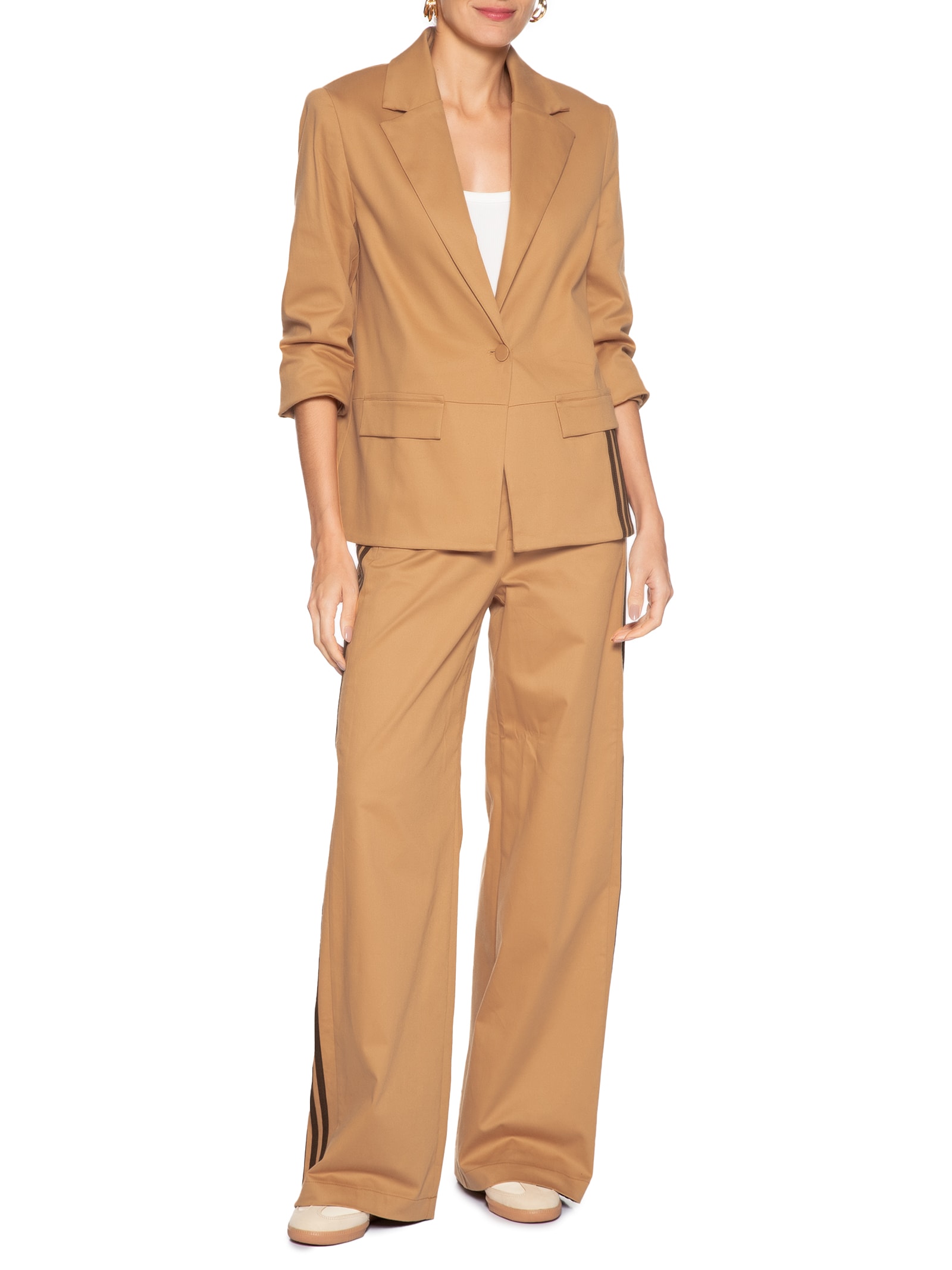 Blazer Feminino Bege Forum + Adidas