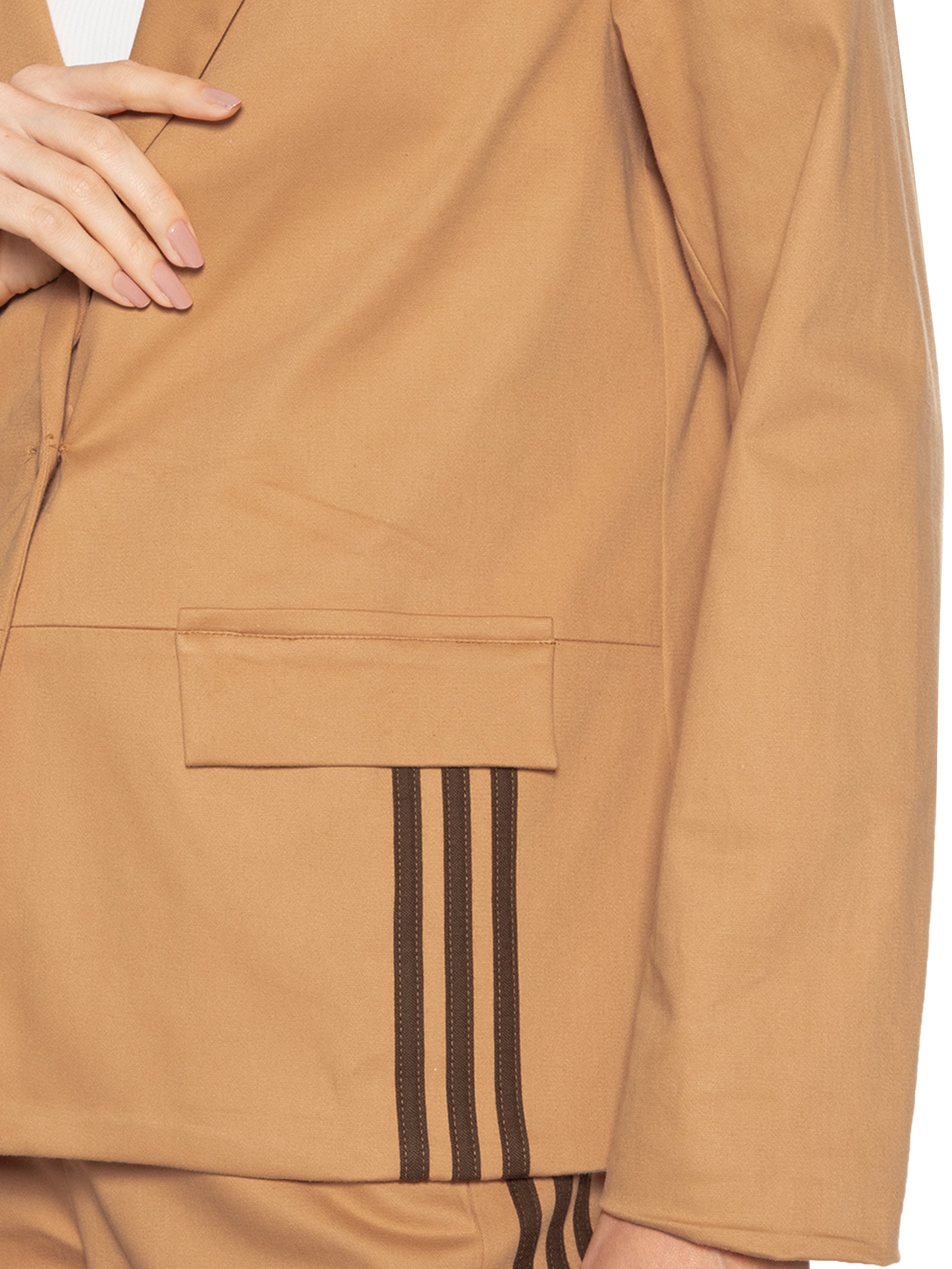 Blazer Feminino Bege Forum + Adidas