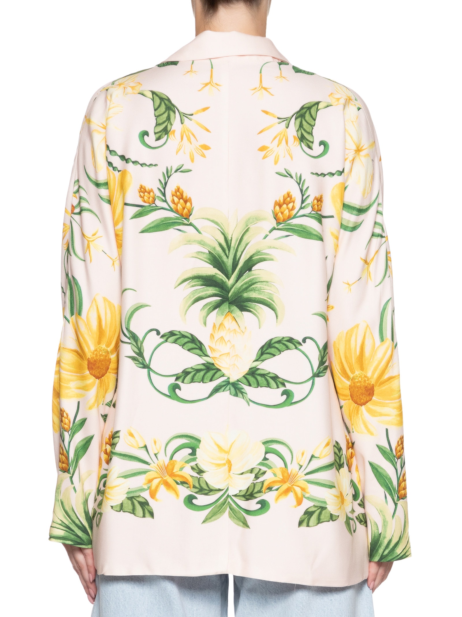 Blazer Feminino Beleza De Abacaxi Rosa Farm