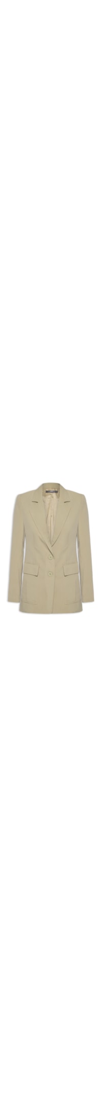 Blazer Feminino Bolsos Kaki - Verde