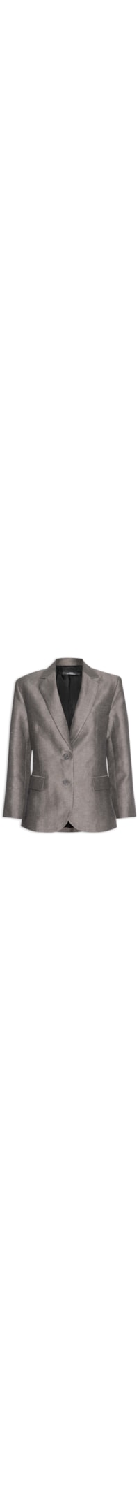 Blazer Feminino Chevron - Cinza