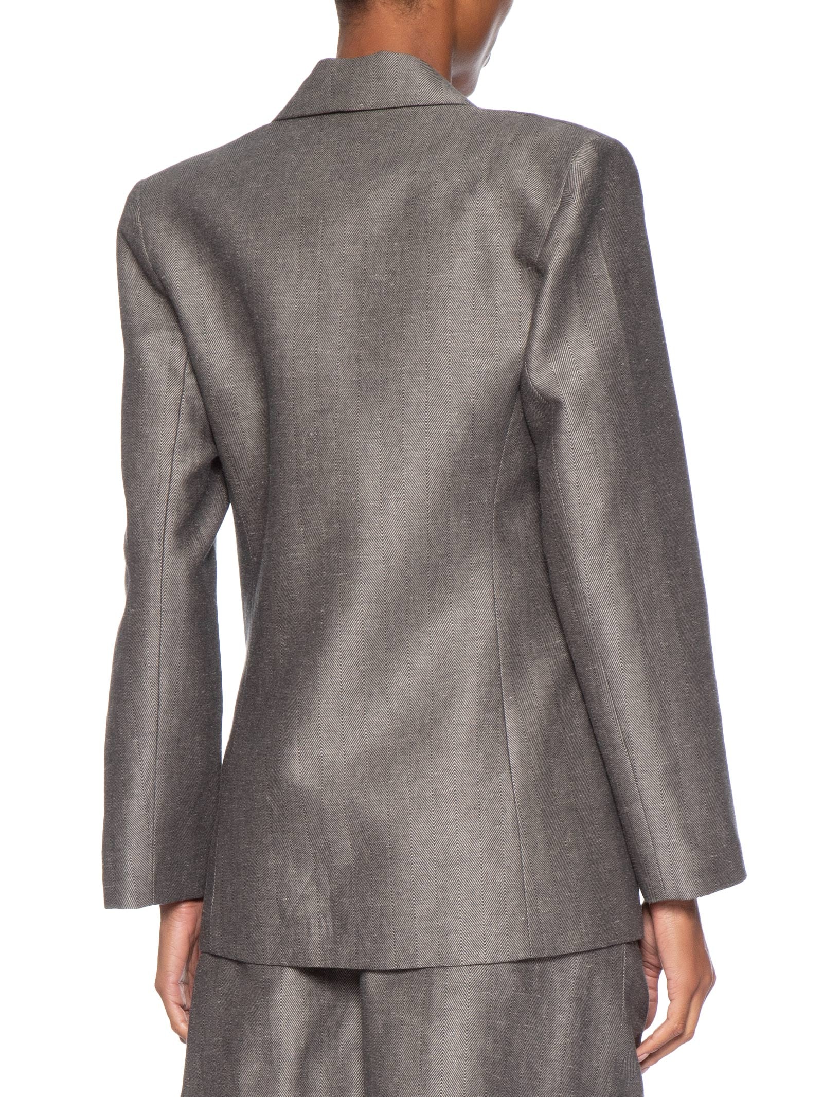 Blazer Feminino Chevron Cinza Animale