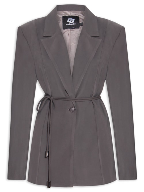 Blazer Feminino – Cinza