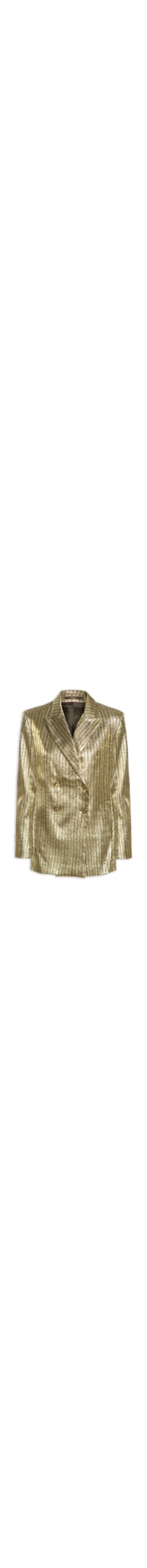 Blazer Feminino Com Botões Frontais - Dourado