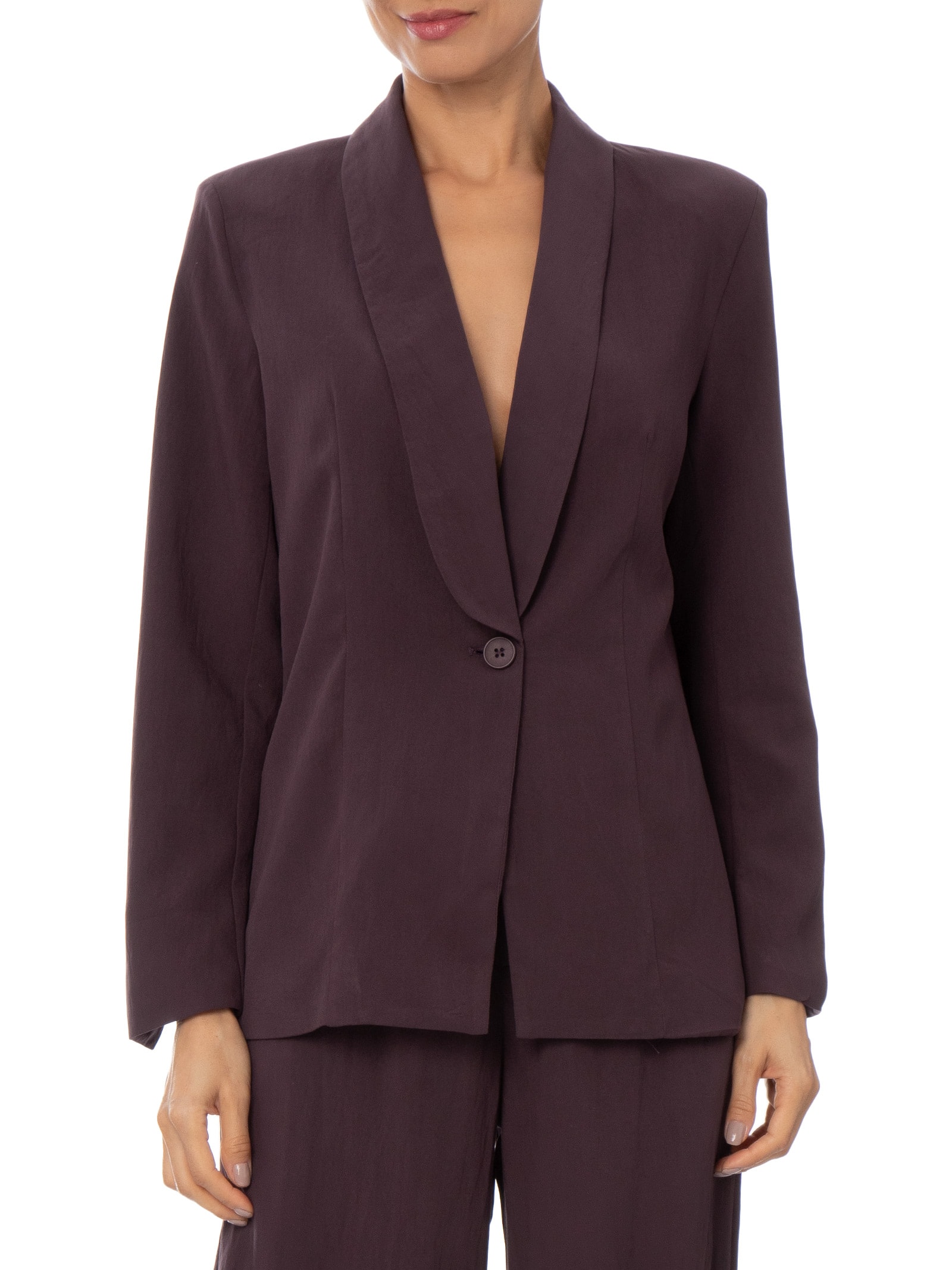 Blazer Feminino com Cinto em Franjas – Vermelho '2Essential