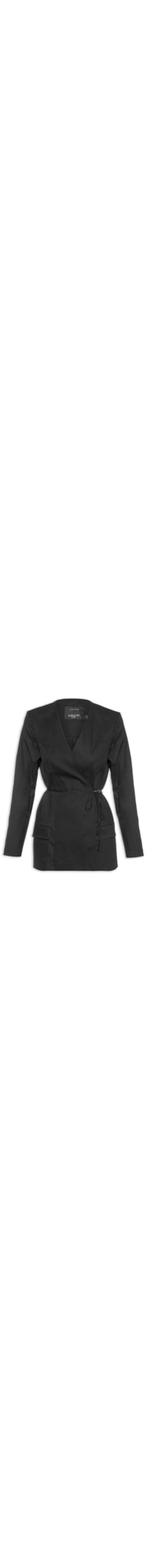 Blazer Feminino Com Correntes - Preto