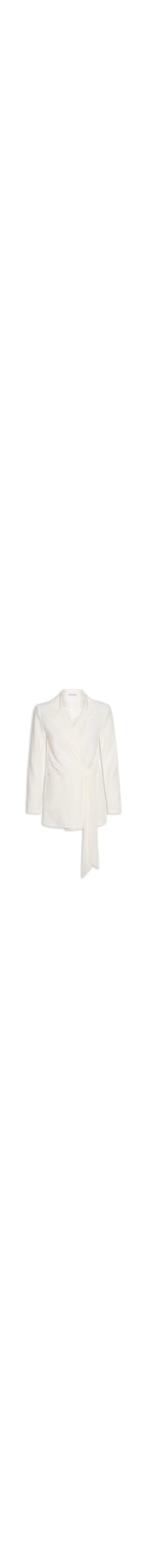 Blazer Feminino Com Fecho Em Amarração - Bege