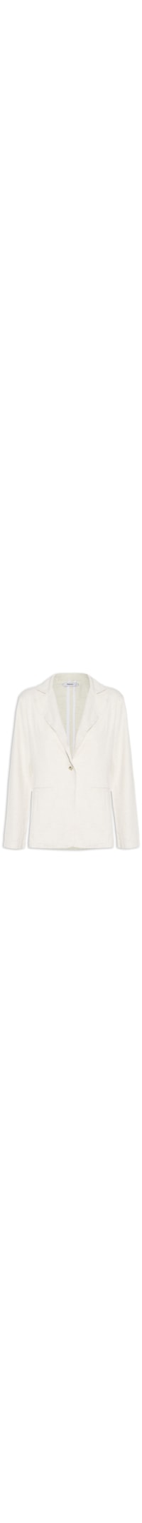 Blazer Feminino Com Linho - Off White