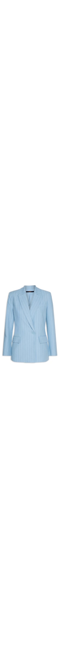 Blazer Feminino Com Listras Finas - Azul
