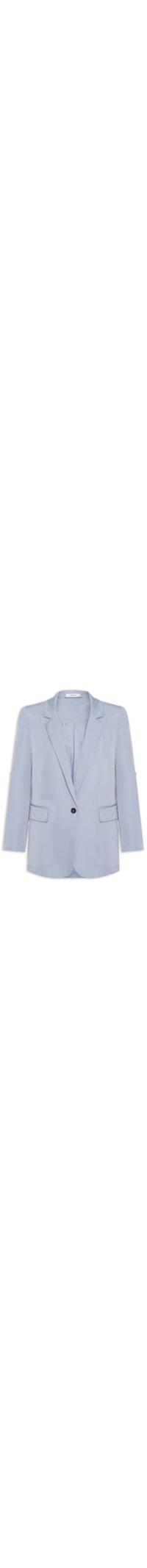 Blazer Feminino Com Martingale - Azul