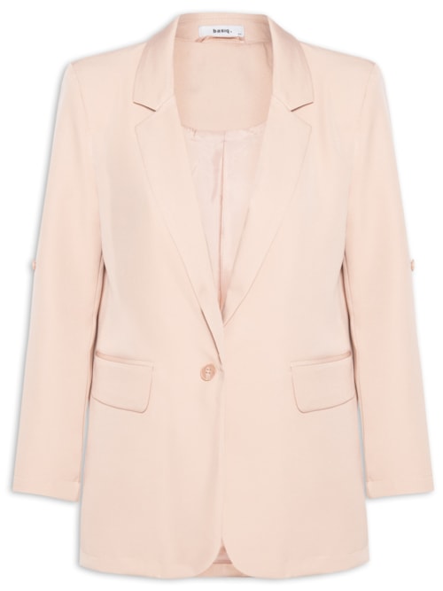 Blazer Feminino Com Martingale – Bege