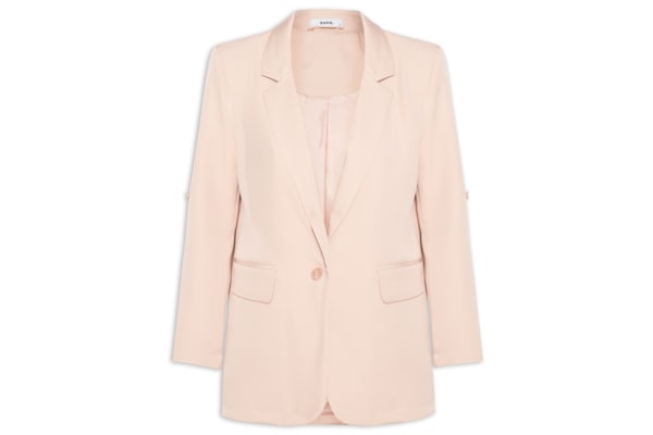 Blazer Feminino Com Martingale - Bege