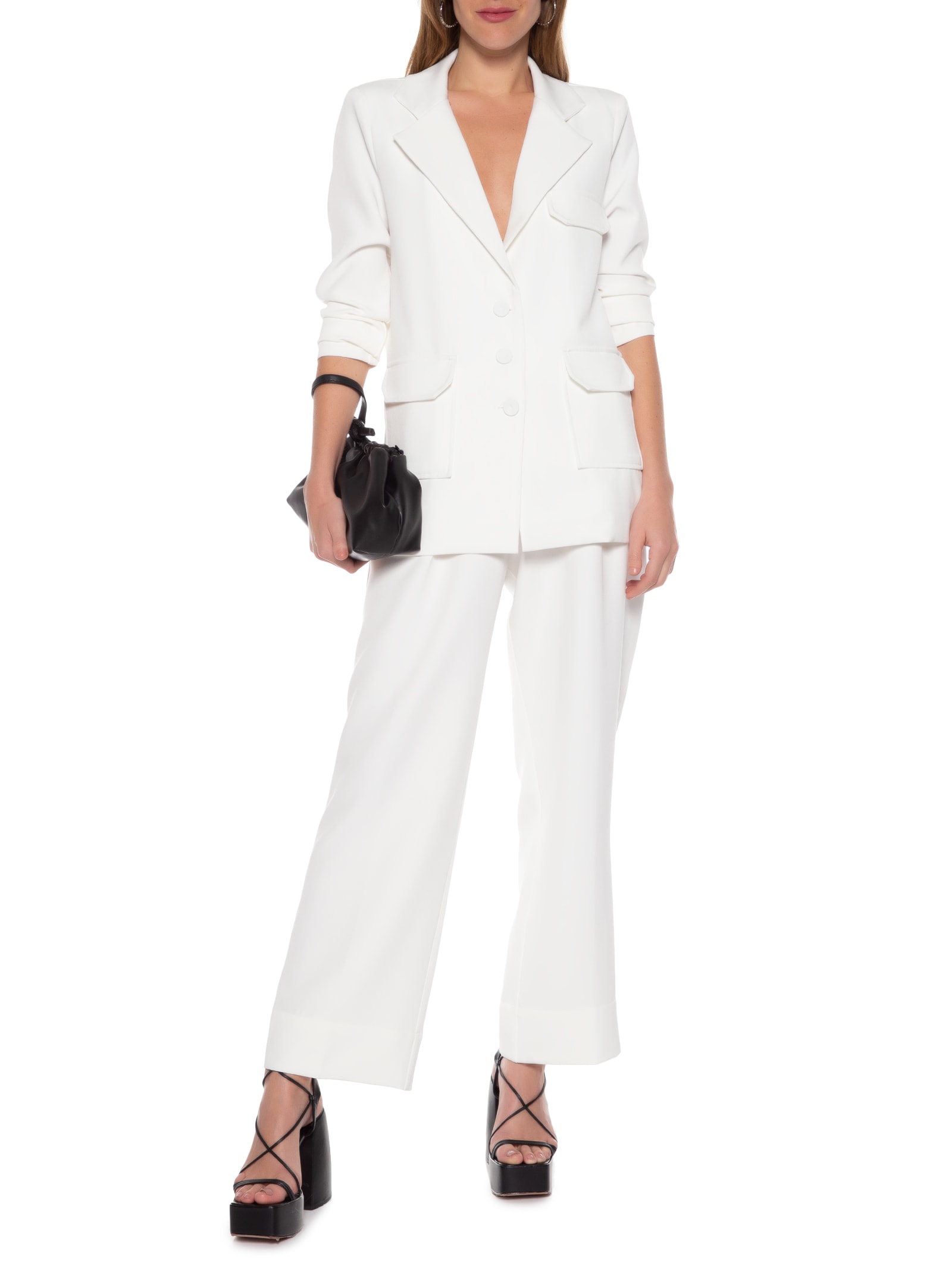 Blazer Feminino Crepe Esther Branco Blessed Store