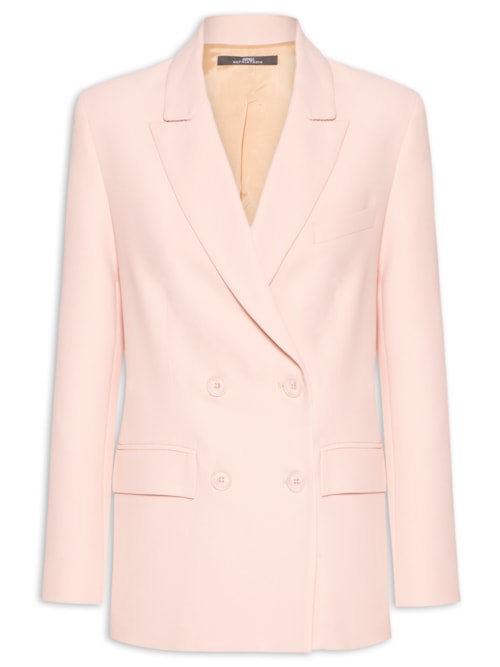Blazer Feminino Crepe – Rosa