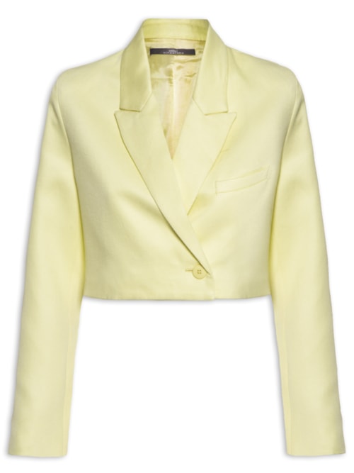 Blazer Feminino Cropped Chá – Verde