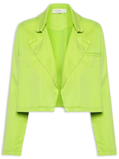 Blazer Feminino Cropped – Verde